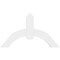 Ekena Millwork Archdale Architectural Grade PVC Gable Bracket, 48"W x 28"H x 2"D x 6"F, 14/12 Pitch GBP048X28X0206ARC00 - alternate 2
